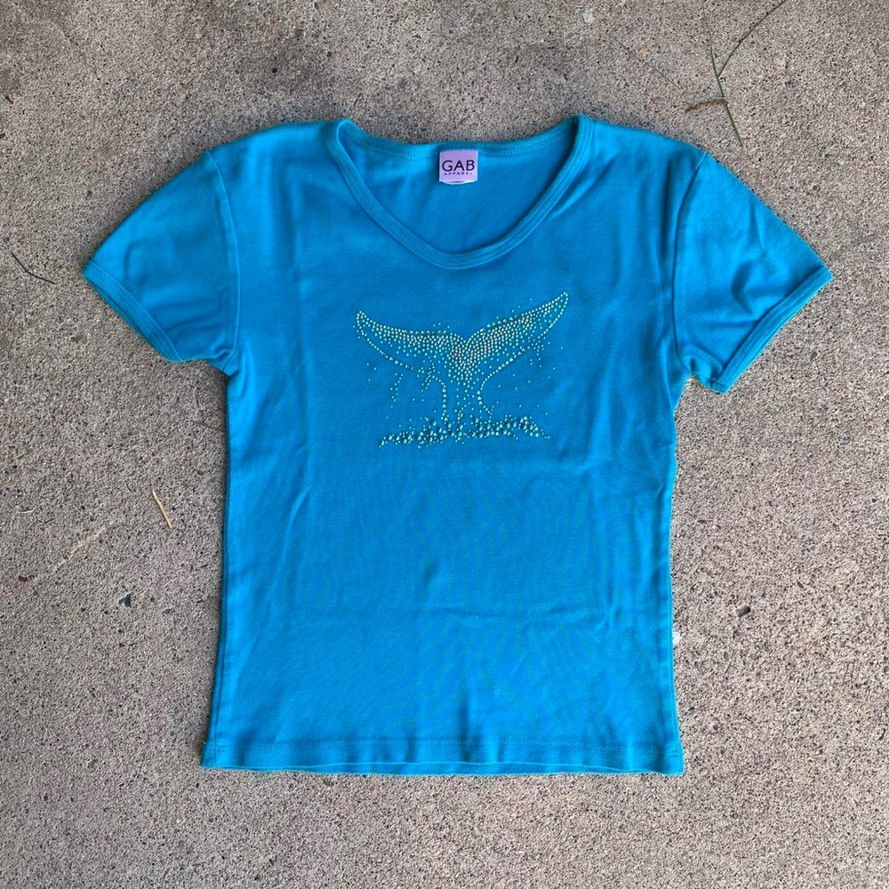 Y2K Rhinestone Baby Tee